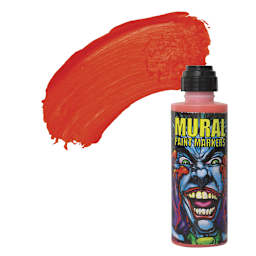 Chroma Mural Paint Marker - Fury, 4 oz Bottle and swatch