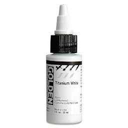 Golden High Flow Acrylics - Titanium White, 1 oz bottle