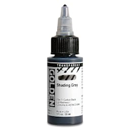 Golden High Flow Acrylics - Transparent Shading Gray, 1 oz bottle
