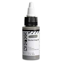 Golden High Flow Acrylics - Neutral Gray N5, 1 oz bottle