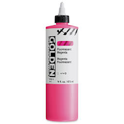 Golden High Flow Acrylics - Fluorescent Magenta, 16 oz bottle
