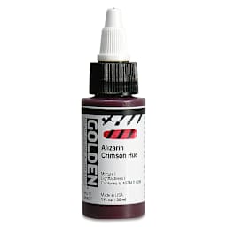 Golden High Flow Acrylics - Alizarin Crimson Hue. 1 oz bottle