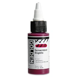 Golden High Flow Acrylics - Quinacridone Magenta, 1 oz bottle
