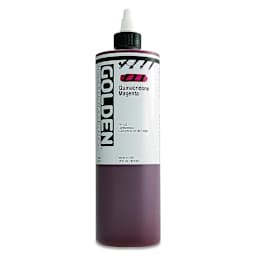 Golden High Flow Acrylics - Quinacridone Magenta, 16 oz bottle