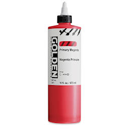 Golden High Flow Acrylics - Primary Magenta, 16 oz bottle