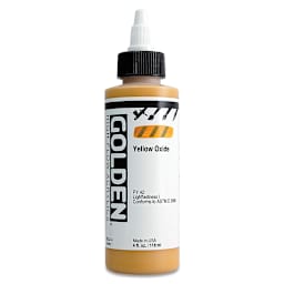 Golden High Flow Acrylics - Yellow Oxide, 4 oz bottle