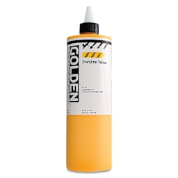 Golden High Flow Acrylics - Diarylide Yellow, 16 oz bottle