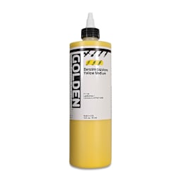 Golden High Flow Acrylics - Benzimidazolone Yellow Medium, 16 oz bottle