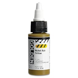 Golden High Flow Acrylics - Nickel Azo Yellow, 1 oz bottle