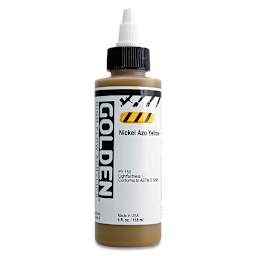 Golden High Flow Acrylics - Nickel Azo Yellow, 4 oz bottle