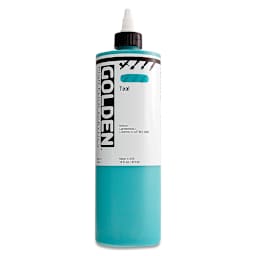 Golden High Flow Acrylics - Teal, 16 oz bottle
