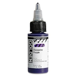 Golden High Flow Acrylics - Transparent Dioxazine Purple, 1 oz bottle