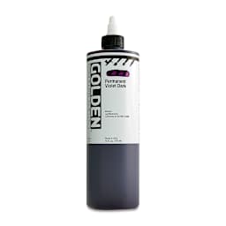 Golden High Flow Acrylics - Permanent Violet Dark, 16 oz bottle