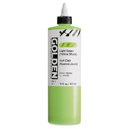 Golden High Flow Acrylics - Light Green (Yellow Shade), 16 oz bottle