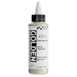 Golden High Flow Acrylics - Titan Green Pale, 4 oz bottle