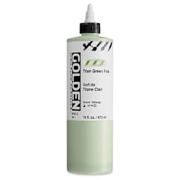 Golden High Flow Acrylics - Titan Green Pale, 16 oz bottle