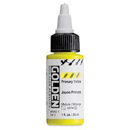 Golden High Flow Acrylics - Primary Yellow, 1 oz bottle