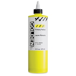 Golden High Flow Acrylics - Primary Yellow, 16 oz bottle