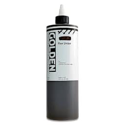 Golden High Flow Acrylics - Raw Umber, 16 oz bottle