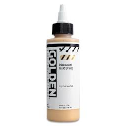 Golden High Flow Acrylics - Iridescent Gold (Fine), 4 oz bottle
