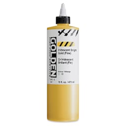 Golden High Flow Acrylics - Iridescent Bright Gold (Fine), 16 oz bottle