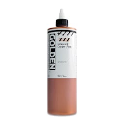 Golden High Flow Acrylics - Iridescent Copper (Fine), 16 oz bottle