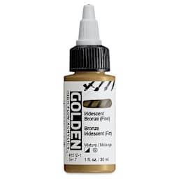 Golden High Flow Acrylics - Iridescent Bronze (Fine), 1 oz bottle