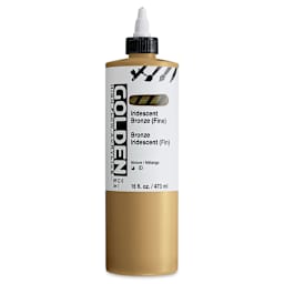 Golden High Flow Acrylics - Iridescent Bronze (Fine), 16 oz bottle