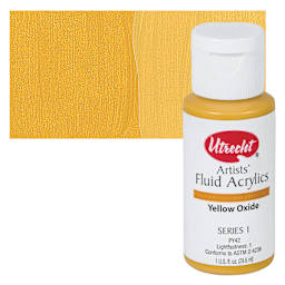 Utrecht Artists' Fluid Acrylic Paint - Yellow Oxide swatch