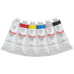 Utrecht Artists' Acrylic Paints - Color Theory, Set of 6, tubes out of packaging