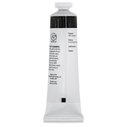 Utrecht Artists' Acrylic Paint - Carbon Black, 2 oz tube (back of tube)