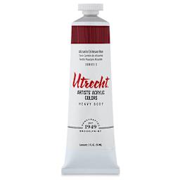 Utrecht Artists' Acrylic Paint - Alizarin Crimson Hue, 2 oz Tube.