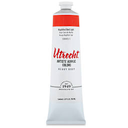 Utrecht Artists' Acrylic Paint - Naphthol Red Light, 5 oz tube