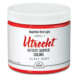 Utrecht Artists' Acrylic Paint - Naphthol Red Light, Pint
