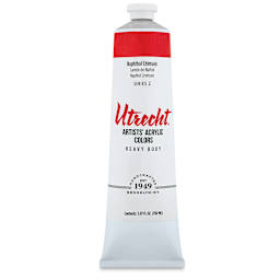 Utrecht Artists' Acrylic Paint - Naphthol Crimson, 5 oz tube