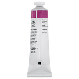 Utrecht Artists' Acrylic Paint - Medium Magenta, 2 oz tube (back of tube)