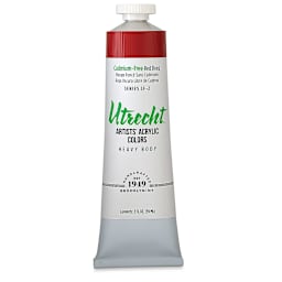 Utrecht Artists' Acrylic Colors - Cadmium-Free Red Deep
