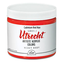 Utrecht Artists' Acrylic Paint - Cadmium Red Hue, Pint