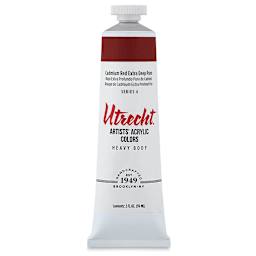 Utrecht Artists' Acrylic Paint - Cadmium Red Extra Deep, 2 oz tube