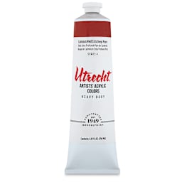Utrecht Artists' Acrylic Paint - Cadmium Red Extra Deep, 5 oz tube
