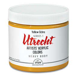 Utrecht Artists' Acrylic Paint - Yellow Ochre, Pint