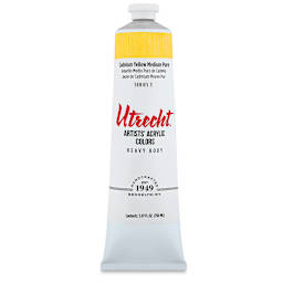 Utrecht Artists' Acrylic Paint - Cadmium Yellow Medium, 5 oz tube