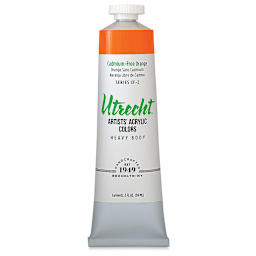 Utrecht Artists' Acrylic Colors - Cadmium-Free Orange