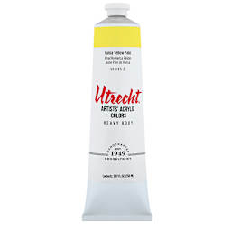 Utrecht Artists' Acrylic Paint - Hansa Yellow Pale, 5 oz tube