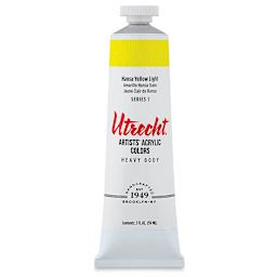 Utrecht Artists' Acrylic Paint - Hansa Yellow Light, 2 oz tube