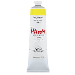 Utrecht Artists' Acrylic Paint - Hansa Yellow Light, 5 oz tube