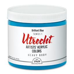 Utrecht Artists' Acrylic Paint - Brilliant Blue, Pint