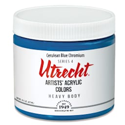 Utrecht Artists' Acrylic Paint - Cerulean Blue Chromium, Pint