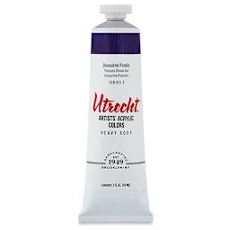 Utrecht Artists' Acrylic Paint - Dioxazine Purple, 2 oz tube