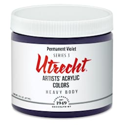 Utrecht Artists' Acrylic Paint - Permanent Violet, Pint